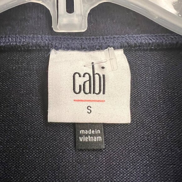 Cabi Women's Sweater Dress Collared Long Sleeve Navy Size Small Pockets - Picture 8 of 9